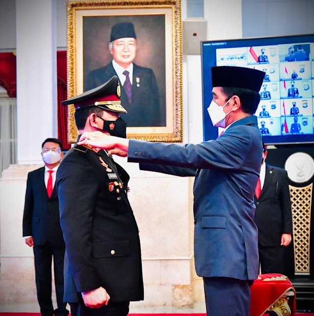 Presiden Jokowi Lantik Listyo Sigit Prabowo sebagai Kapolri